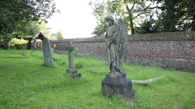 Angel on a cemetery in England
