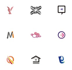 logo set design for company, brand, identity, and collection