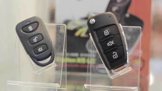 car alarm of a modern car
