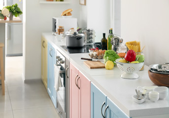 Interior of modern kitchen