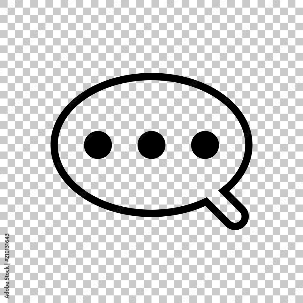 Poster simple text cloud. linear, thin outline. on transparent backgrou