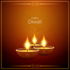Abstract Happy Diwali festival background