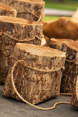 wicker baskets made of wood