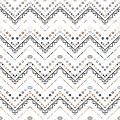 Seamless ethnic zigzag chevron pattern