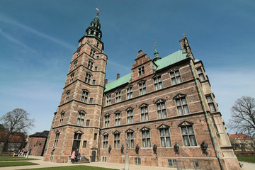 Fototapeta na wymiar Veduta del castello di Rosenborg, Copenhagen, Danimarca