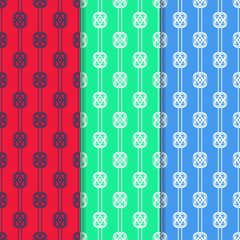 Geometric seamless pattern. Chain, lace