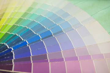 multicolor tone , color palette sample ,closeup color guide ,pastel color .