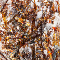 macro shooting of texture of Astrophyllite stone
