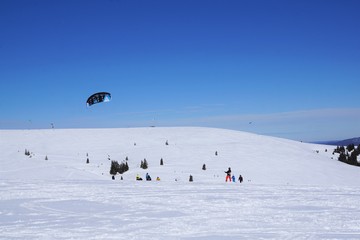 feldberg berg in süddeutschland in der nähe von freiburg und titisee im winter