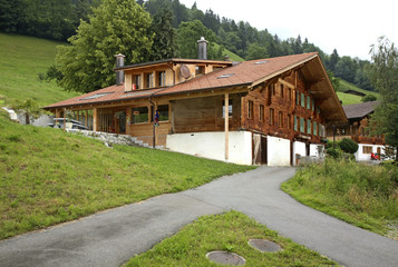 View of Ringoldingen village. Canton of Bern. Switzerland