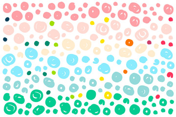 Colored rainbow dots background