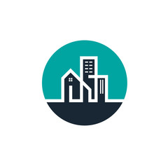Naklejka premium House Logo Abstract Real Estate