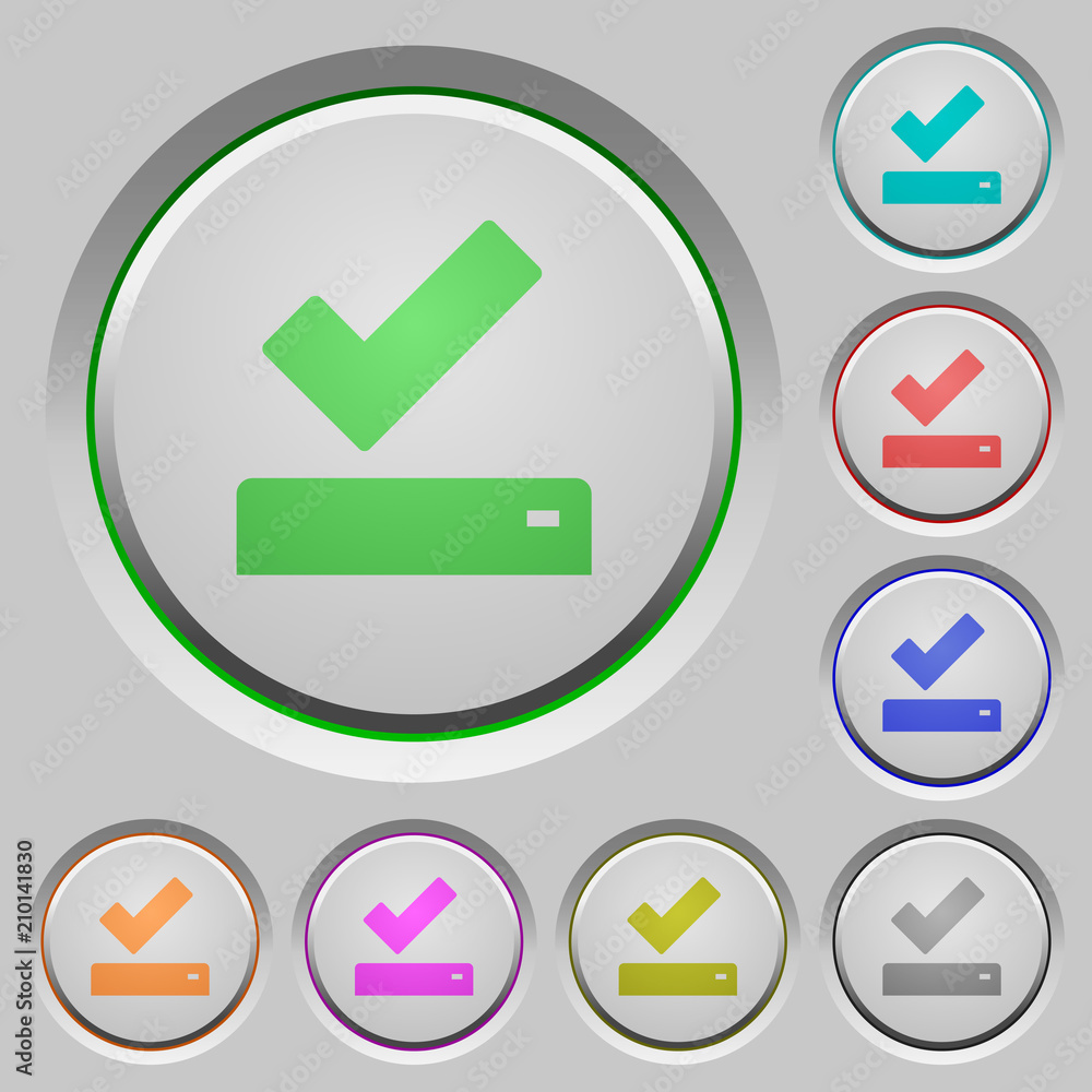 Poster successfully saved push buttons