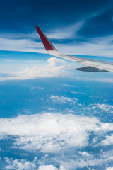 Sky and cloud on plane