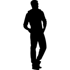 Silhouette of men fashion illustration jpg