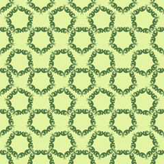 seamless floral pattern with leaves