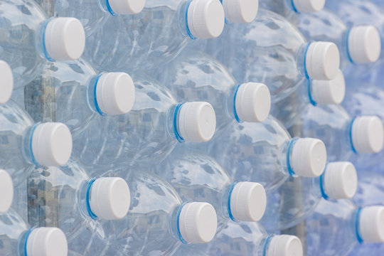 plastic bottles - concept of recycling the Empty used plastic bottle - creative chair by plastic bottles