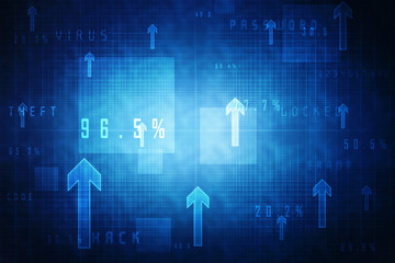 2D Digital Abstract Business Networking background