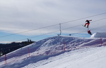 Feldberg Skigebiet in der N&auml;he von Freiburg in Breisgau und Titisee in S&uuml;ddeutschland in Europa