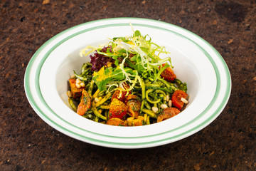 Delicious salad with beans