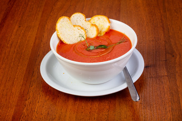 Delicious gaspacho soup
