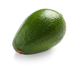 Fresh avocado on white background