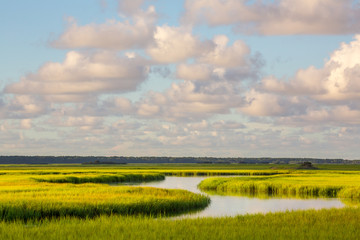 Clouds Over a Salt Water Marsh