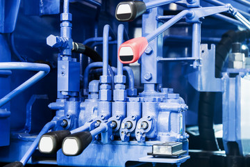 fuel system of the tubes and pipes of the tractor or bulldozer.