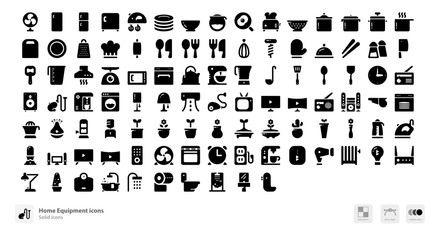 Home equipment icons