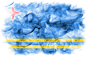  Aruba smoke flag, Netherlands dependent territory flag