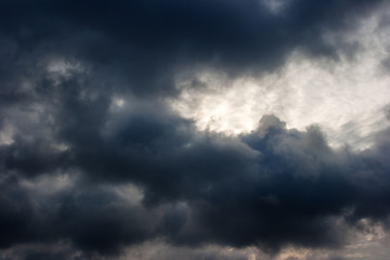 Fototapeta premium dark dense gloomy dramatic thundercloud