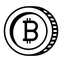 bitcoin commerce technology icon vector illustration design