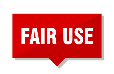 fair use red tag