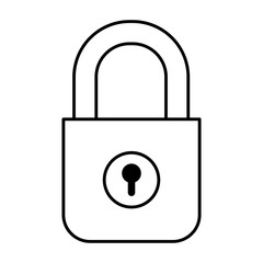 safe secure padlock icon vector illustration design