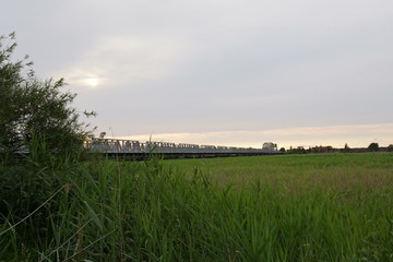 Fototapeta na wymiar Meiningenbrücke, Bodden, Naturschutzgebiet