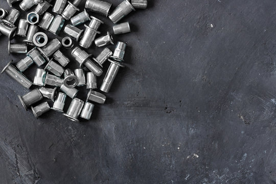 rivet, screw, nut, clinch, bolt, fastener, technick, detail, engeneering, proffession,