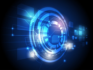 Abstract modern digital high technology concept, Vector illustration