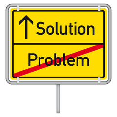 Problem Solution Sign