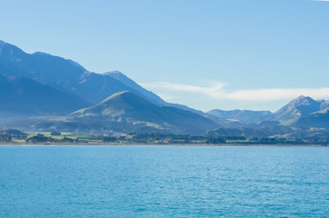 Beautiful scenic view of Kaikoura in south island,New Zealand.