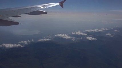 view from the airplane window