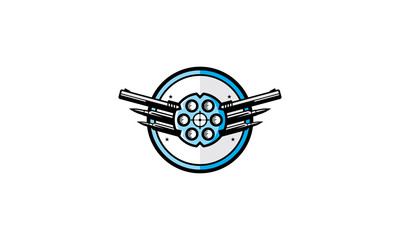 gun store logo symbol icon