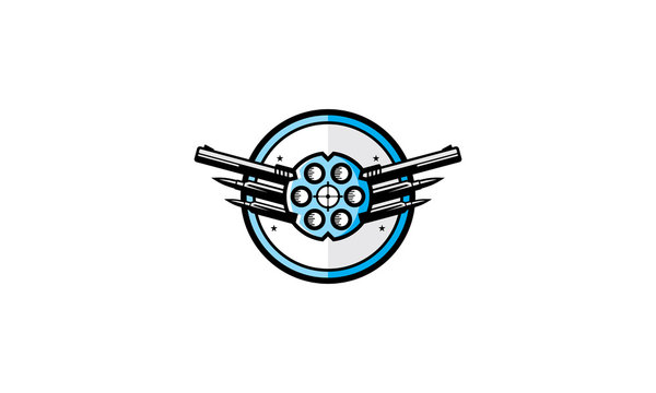 Gun Store Logo Symbol Icon