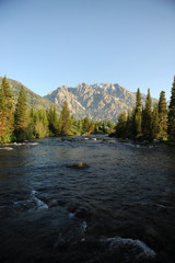 Lake with Mountains