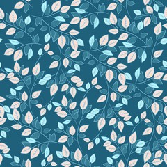 pattern with leaves 1