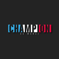 Fototapeta premium champion du monde