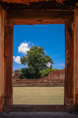 Phutthaisawan temple, Buddha temple in Ayutthaya ,Thailand.