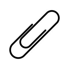 paper clip office vector design isolated on white