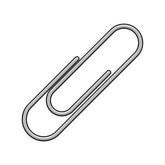 paper clip office vector design isolated on white