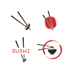 Sushi logo template