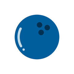 Bowling icon. vector bowling ball - sports game icon